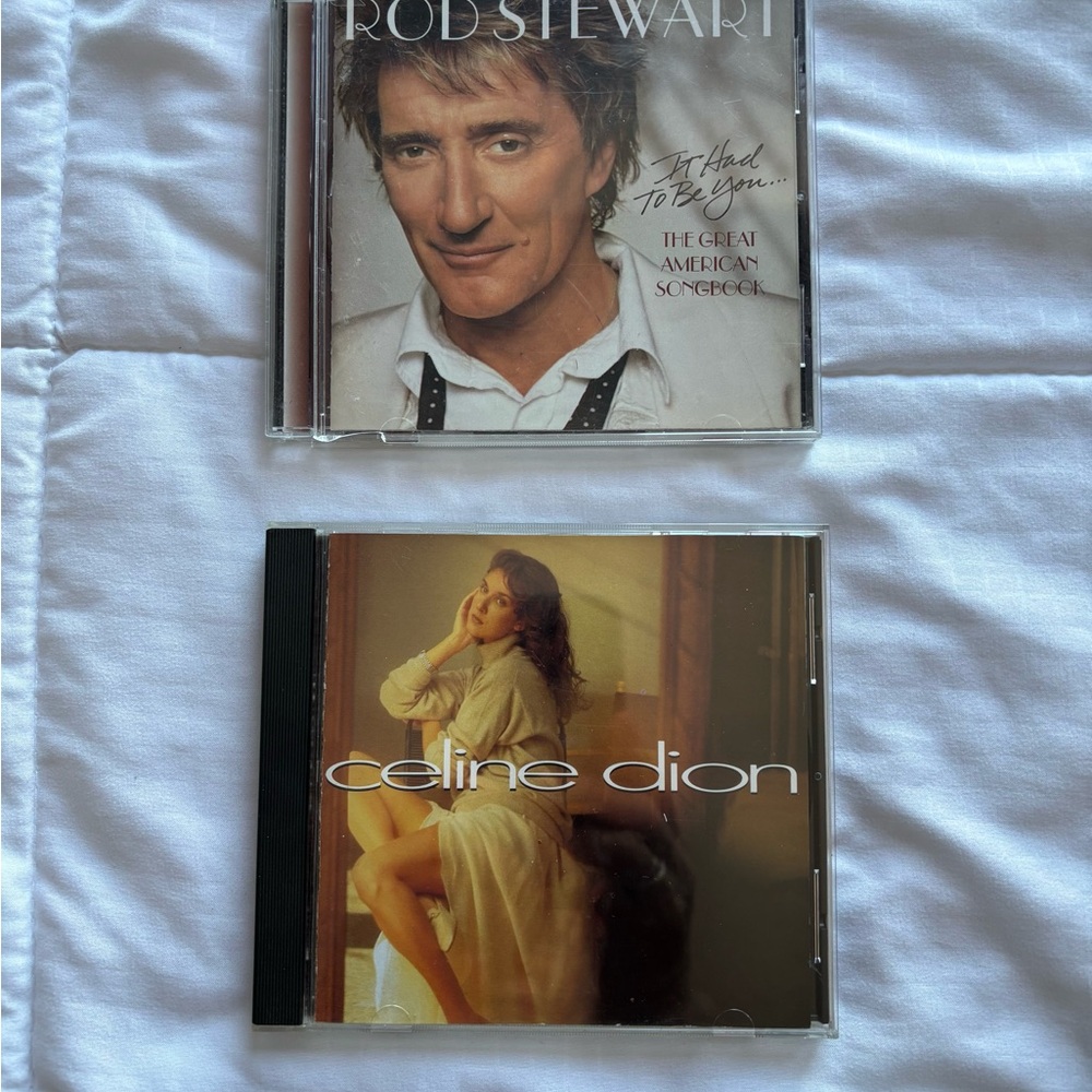 Rod Stewart and Celine Dion CD Set